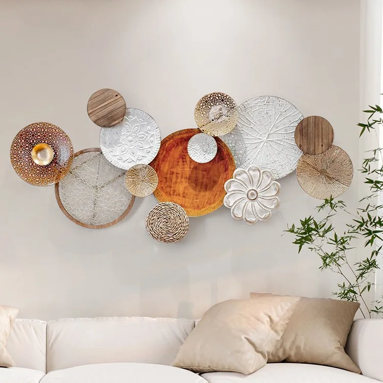 

Vintage living room, sofa, wall decoration, restaurant background wall decorations, bedroom porch wall decorations