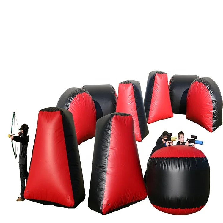 

Outdoor Shooting Game Inflatable Paintball Bunkers Arena