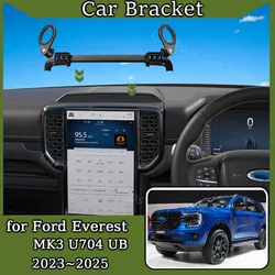 Mobile Phone Holder for Ford Everest U704 UB MK3 2023 2024 2025 GPS Navigation Cell Stand Support Gravity Car Mount Accessories