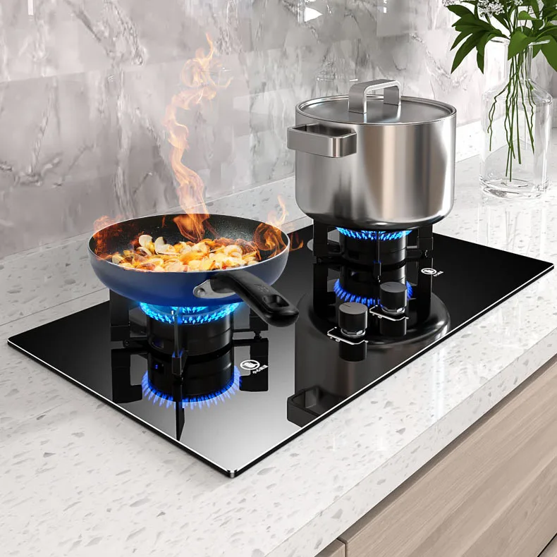 Double Gas Stove Reversible Burner Magic Dish Household Stove LPG 3