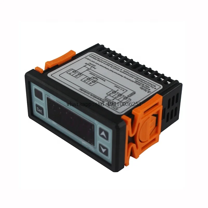 

AC 220V 12V 24V Normally Close Cool Heat Digital Temperature Controller Refrigerator Parts Thermostat For Incubator STC-200