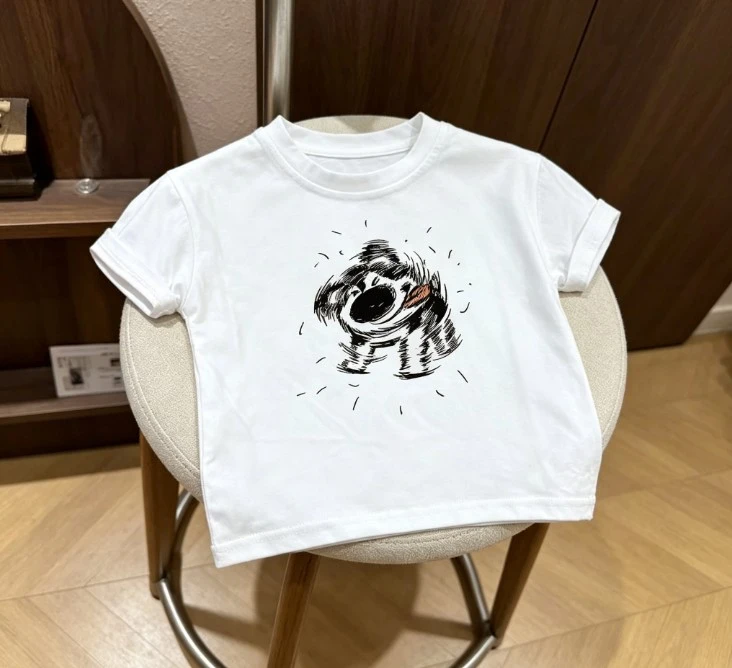 

Kid Duck Printed Baby T- Shirt Casual Cotton Short Sleeve Top For Boys Girls Summer Casual Wear Children Tees With Lovely Tops