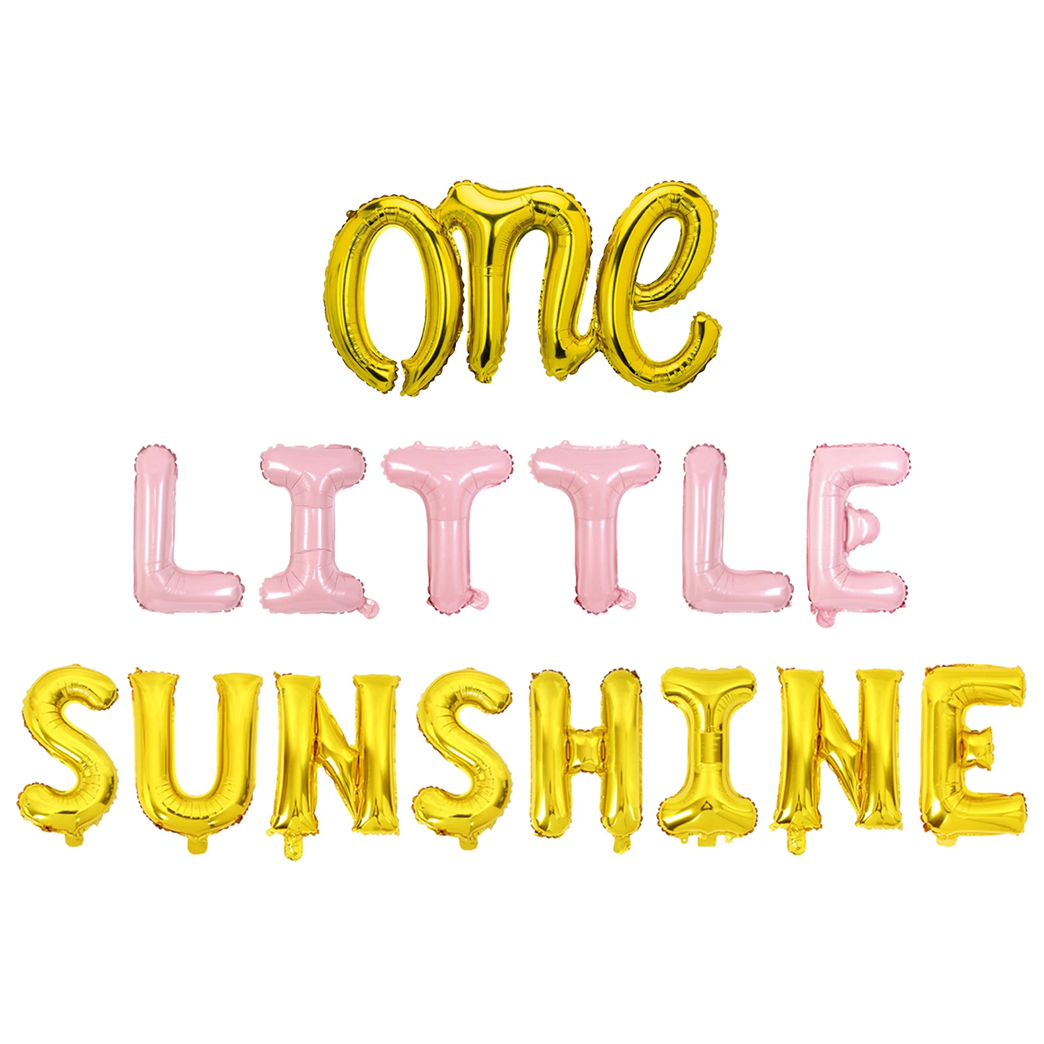 

One Little Sunshine 1st Birthday Balloons You're My Sunshine Party Decor for Girls Sunny Summer Theme Birthday Party Supplies