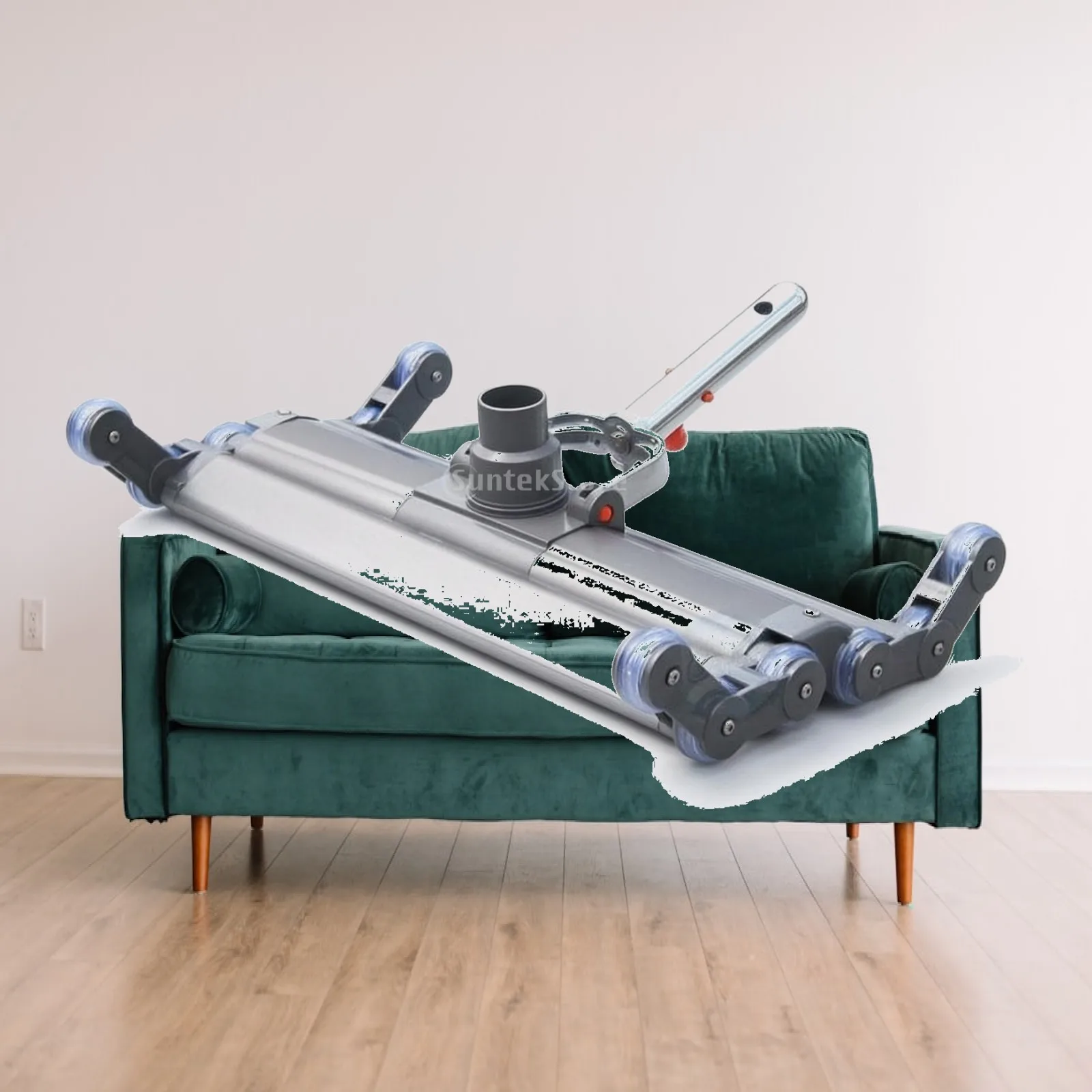 Sturdy Metal Pool Vacuum Head with Guide Wheels Multi Function Robot Cleaner for Pools