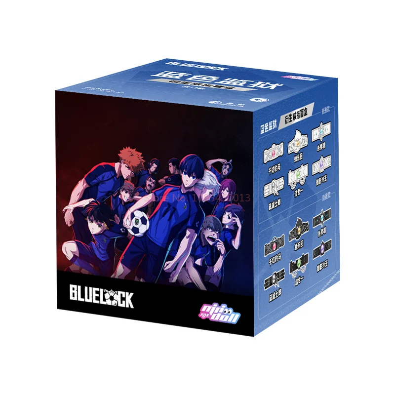 Nuovo autentico Blue Lock Anime Derived Ring Blind Box Accessori per la decorazione di moda Giocattoli circostanti Regali per festival e compleanni