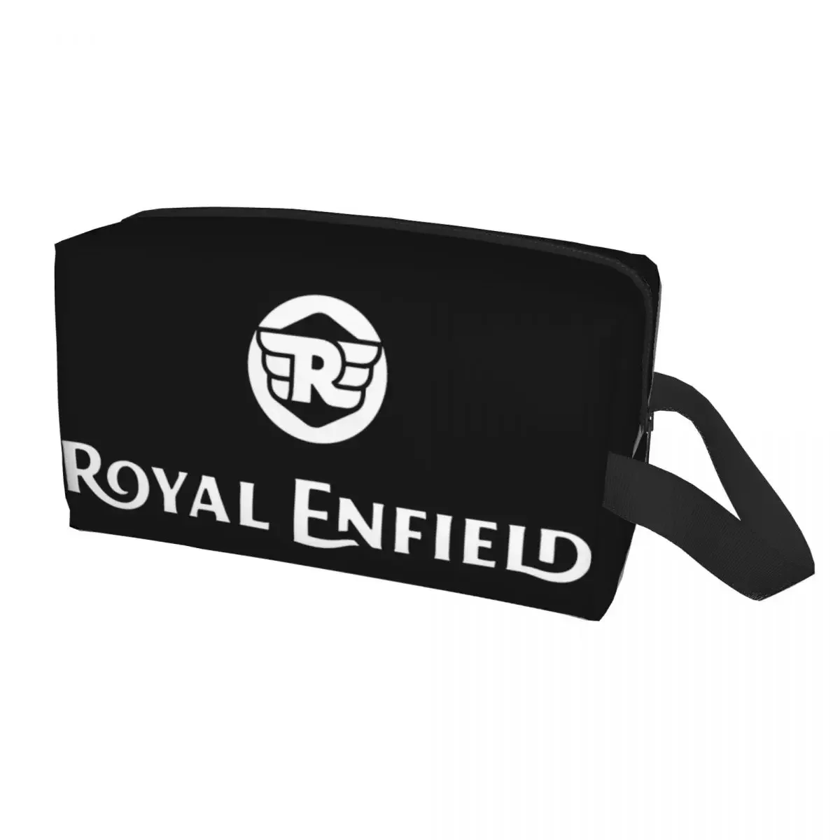 Custom Royal Enfields Motorcycle Motor Travel Cosmetic Bag for Women Race Toiletry Makeup Organizer Lady Beauty Storage Dopp Kit