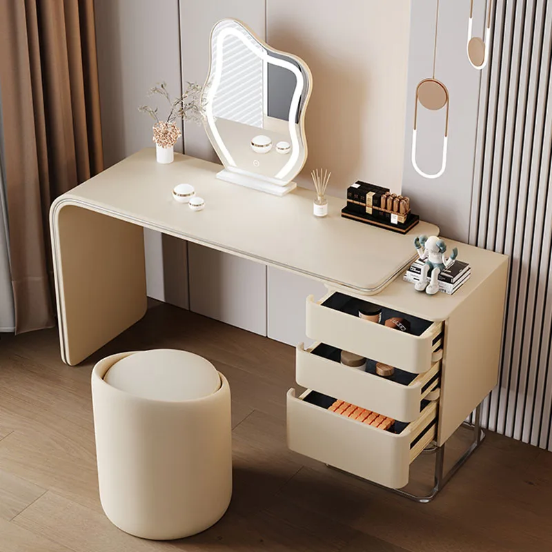 Luxury Nordic Dressing Table Modern Furniture Comfortable Drawers Portable Makeup Toilet White Toiletries Antique Vanity Tocador