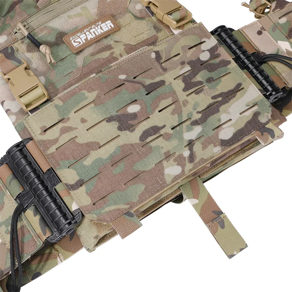 Imagem -05 - Tactical Caça Placa Transportadora Vest Coletes Modulares Portátil Molle Airsoft Formação Caça Ajustável Coletes cs Jogo Selva