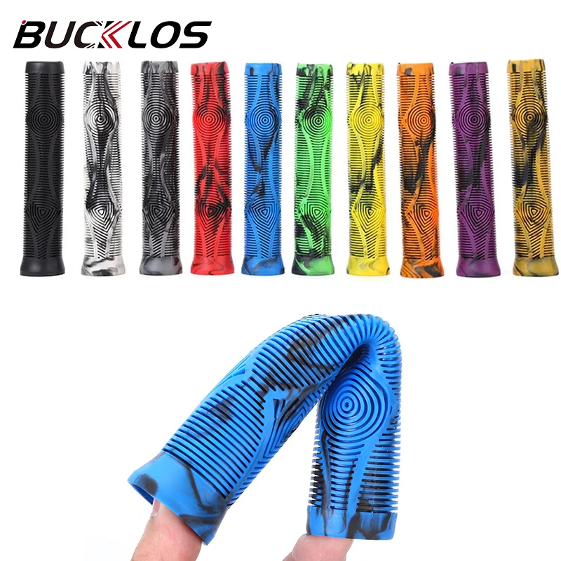 BUCKLOS 160mm Long Bike Grip Rubber Shockproof Cycling Handlebar Sleeve Ultralight Waterproof Mountain Bike Handle Cover