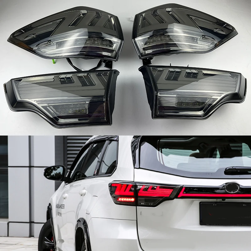 

For Toyota Highlander 2014-2020 LED Tail Lights Car Styling Rear Back Lamp DRL Start UP Animation Assembly Accessories