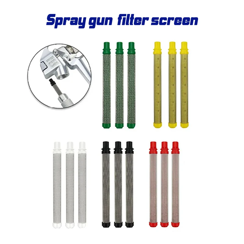 10/20Pcs 30 Mesh-60/200 Mesh Airless Paint Spraying Tool Filter Pump Guns Filters Prevent Nozzle Blockage Tools for Filter Paint