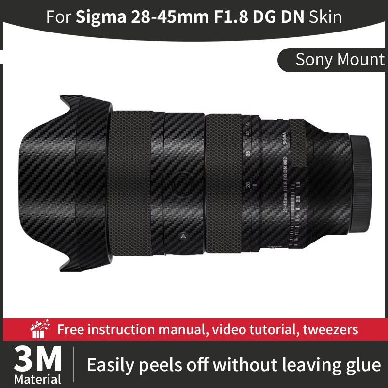 

Для Sigma 28-45 мм F1.8 DG DN кожух объектива камеры Sigma 28 45 мм Sony Skin против царапин наклейка на объектив камеры защитная пленка