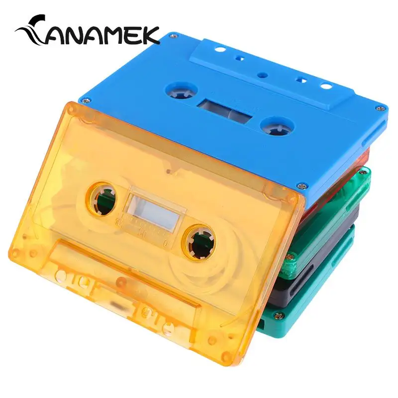 1Pcs Plastic Color Blank Tape Case Audio Magnetic Audio Recording Cassette Tape Shell Empty Reel To Reel Cassette(no Tape Core)