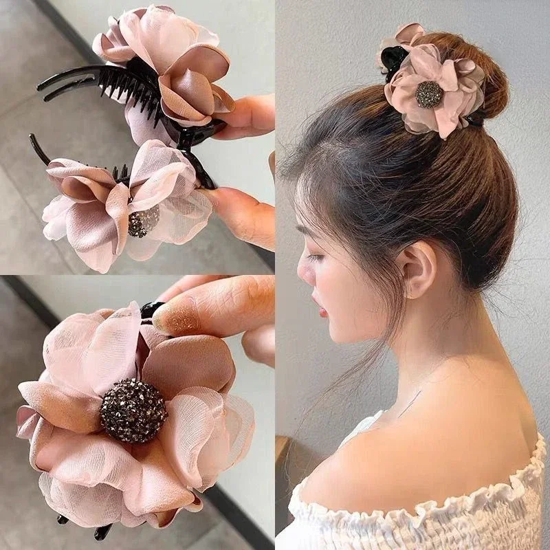 Lazy Hair Claw Headdress Ball Head pin Horsetail Buckle  Catch Clip Korean Female grip for Women  Accessories