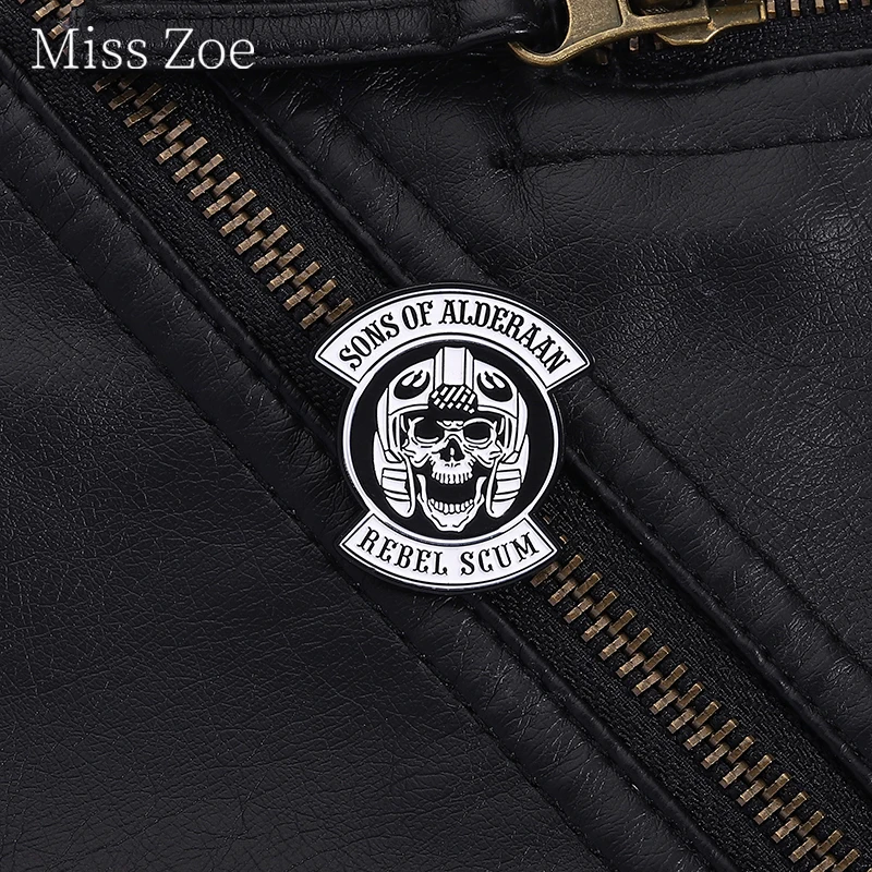 

Sons Of Alderaan Rebel Scum Enamel Pins Science Fiction Themed Style Adventure Badge Brooch Backpack Lapel Badge Jewelry Gifts