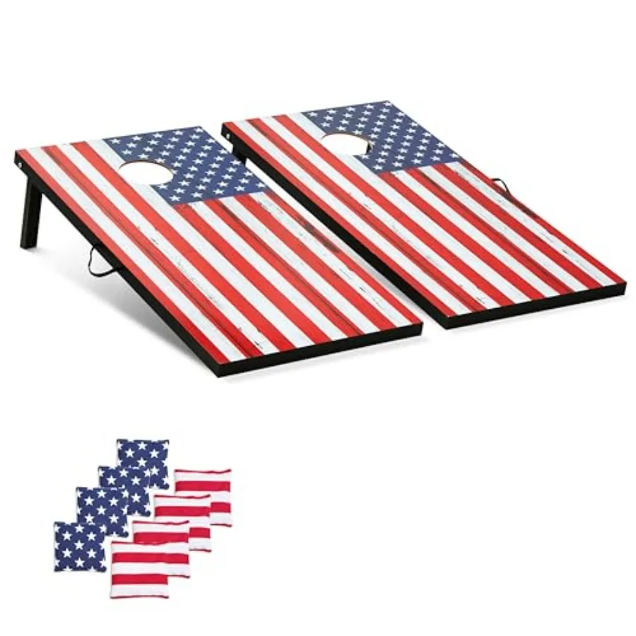 

Набор для игры в корнхол для взрослых, портативный, выберите размер: стандартный или для вечеринок.