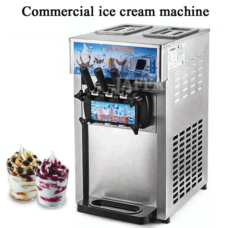 Commercial Fully Automatic Stainless Steel Soft Ice Cream Machine Key Motor Component Grain Processing Machinery