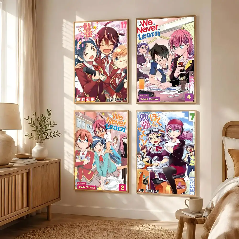 Anime We Never Learn Poster Poster All-match HD Waterproof Self-Adhesive Wall Art Sticker For Home Bedroom