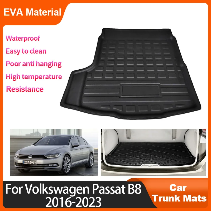 

Car Rear Trunk Mat For Volkswagen VW Passat B8 2016-2023 2020 2019 2018 Waterproof Protective Storage Pad Carpet Auto Accessorie