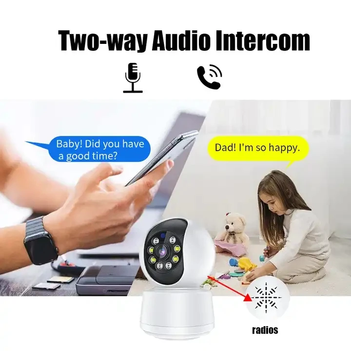 3MP Wifi video surveillance camera security wireless network camera intelligent automatic tracking of indoor 360 ° at night