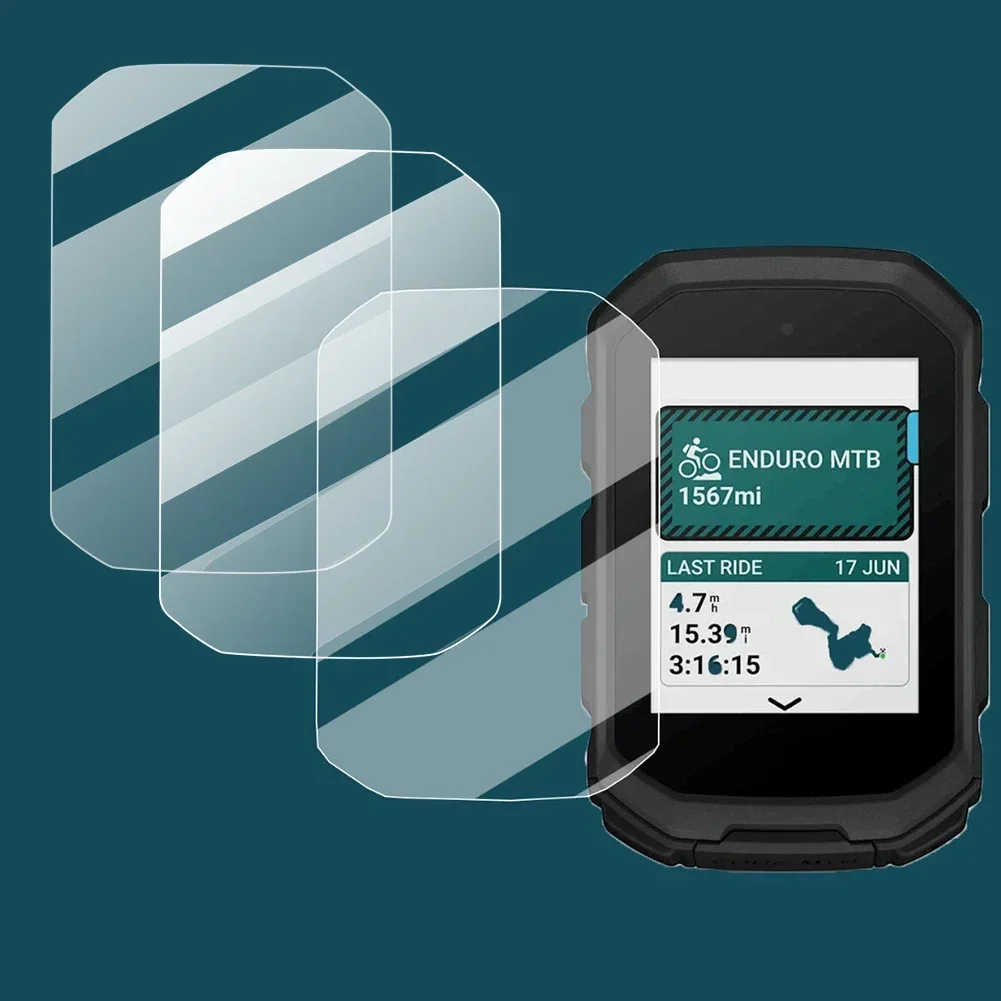 For Garmin Edge MTB Tempered Glass Screen Protector: Waterproof HD Clear Anti-scratch, Anti-bacterial & Shock-Absorbent, Compreh