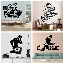 DJ Wall Sticker Removable Wall Stickers Diy Wallpaper For Living Room Bedroom Art Decor Wallpaper
