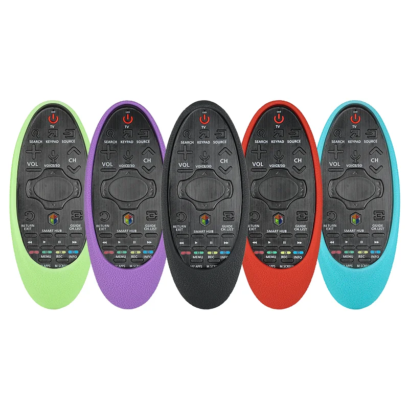 Silicone Remote Control Case Compatible With Samsung BN59-01185F Magic TV Remote Shockproof Protective Shell Cover With a Lanyar