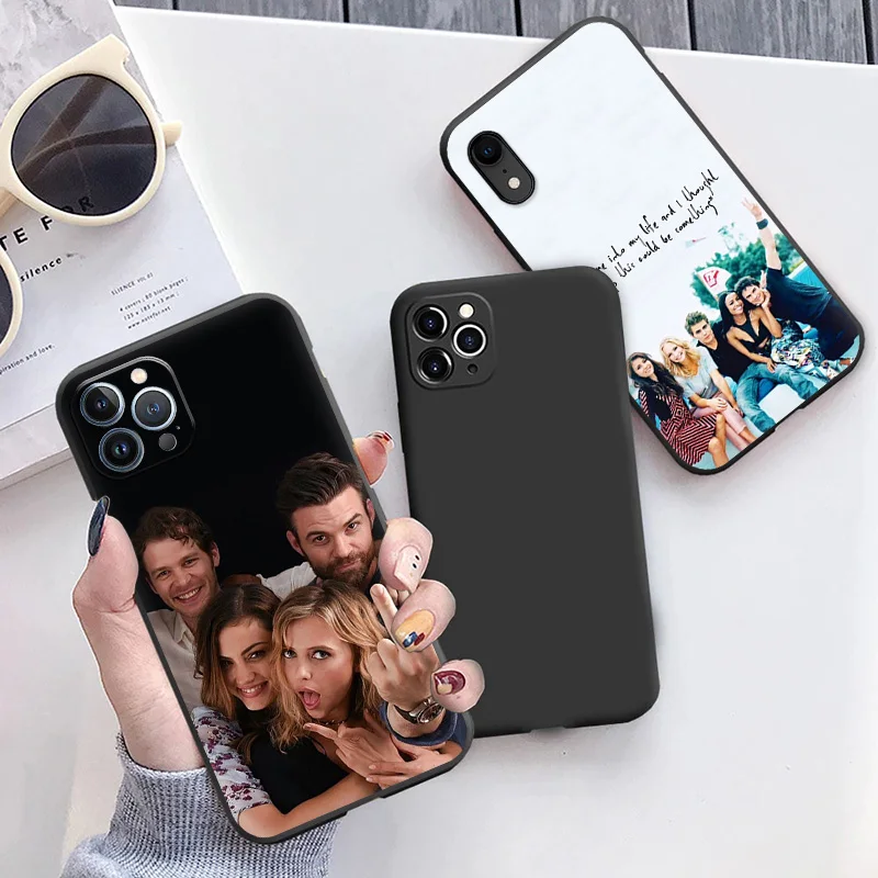 Matte Phone Case For iphone 14 Pro 15 13 12 Mini 11 8 7 6 6s Plus SE X XS Max XR The Vampire Diaries Soft Black Cover