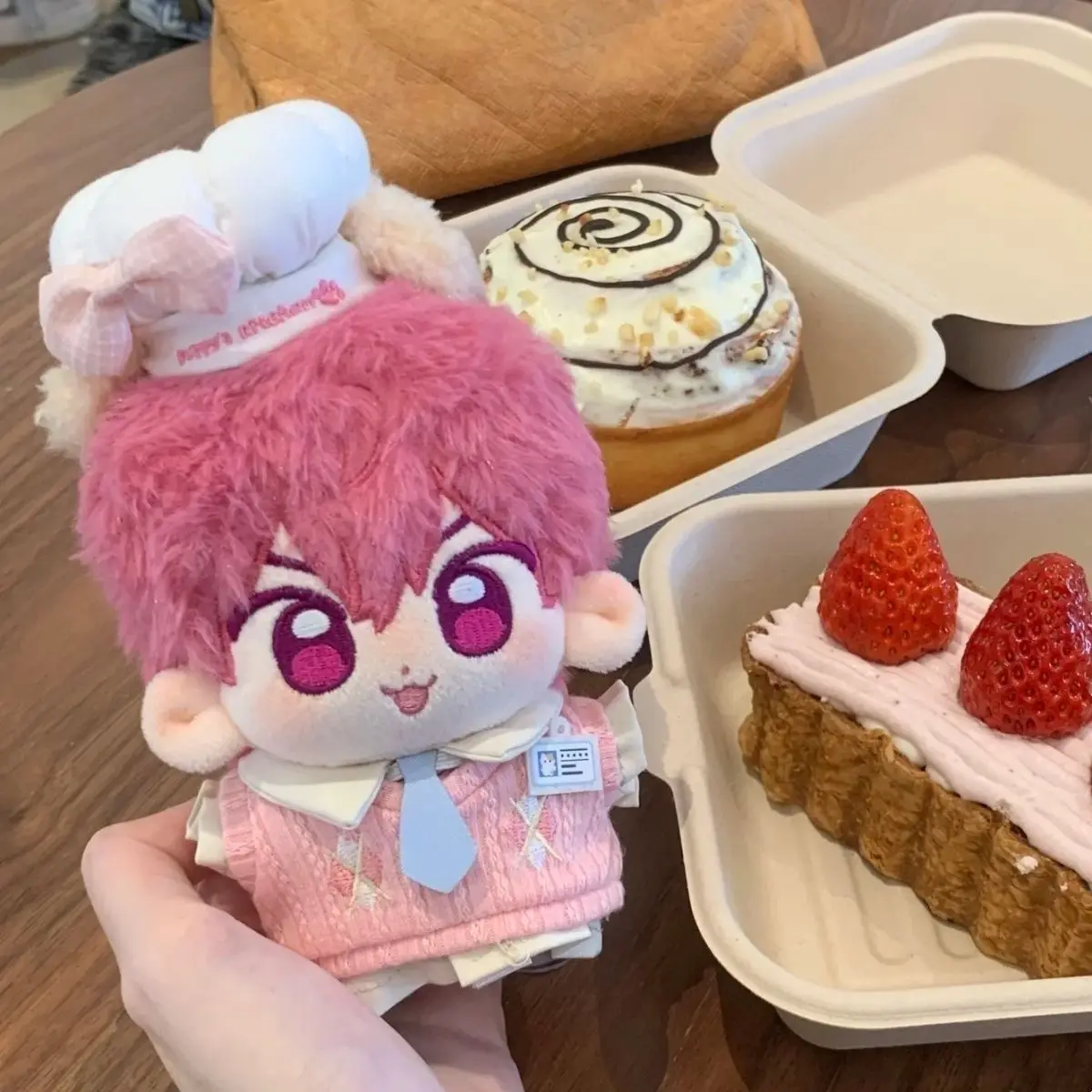 

10cm PLAVE Chae Bami Printed Body Plush Cute Kawaii Stuffed Doll Anime Figure Pendant Keychain Cosplay Gift