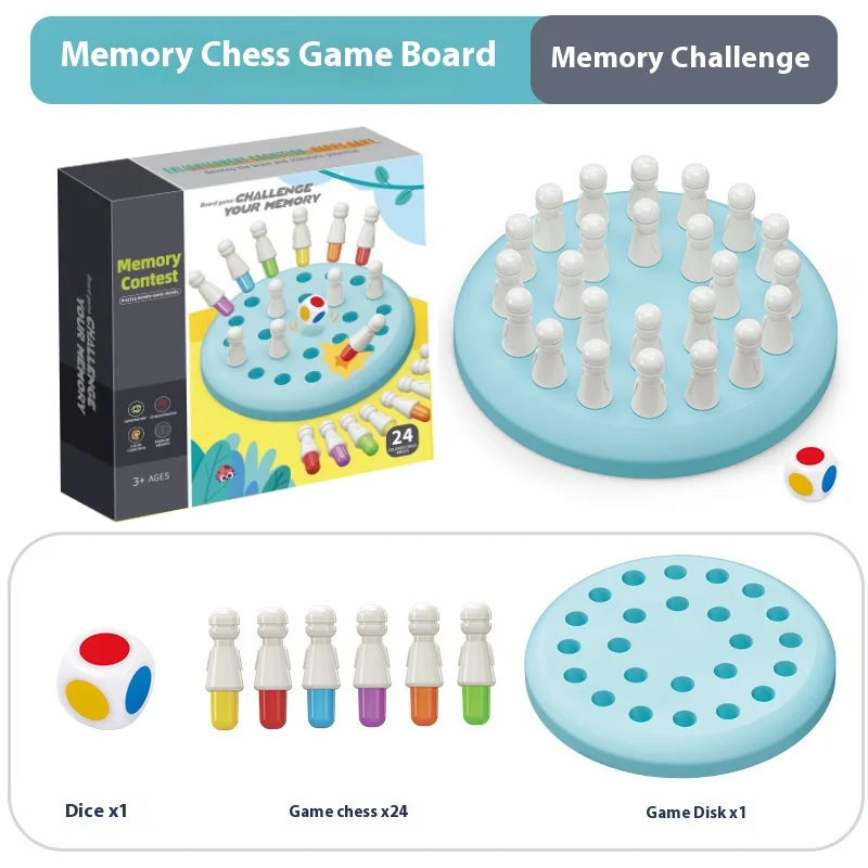 Children's MemoryCompetitionChessboard Game Color Cognition Parent Child Intelligence Development Thinking Training Memory Chess