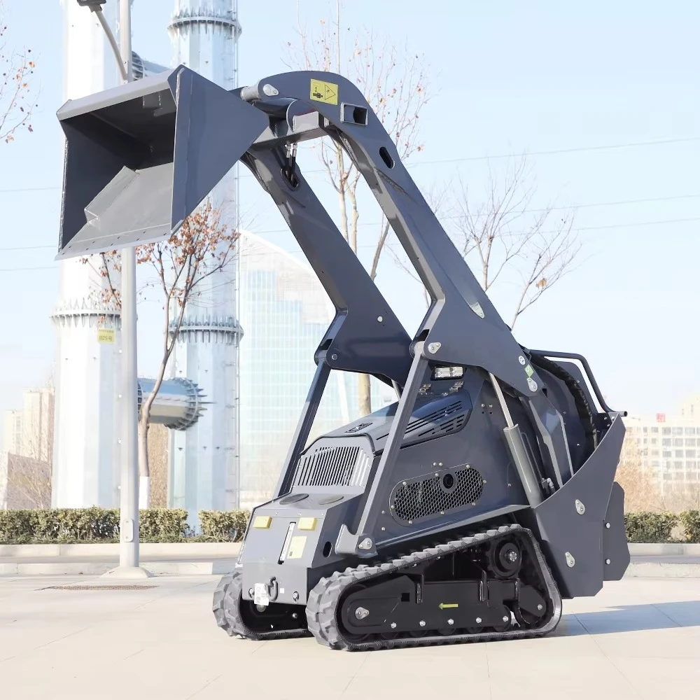 Euro 5 EPA Kubota  Skid Steer Mini Track Skid Steer Loader 400KG With Forest Mulcher Lawn Mower