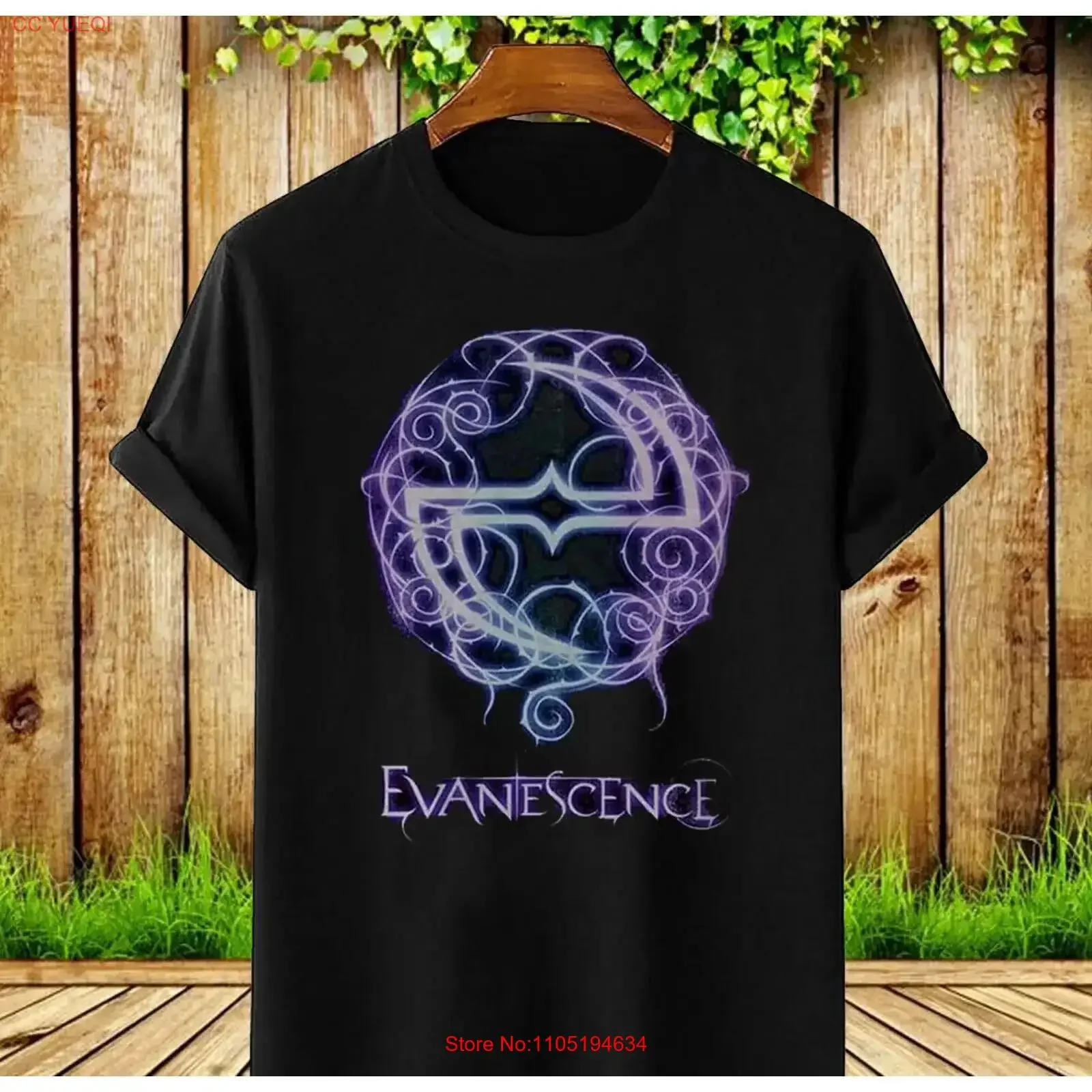 

Evanescence Want Purple Logo Classic T Shirt Black All Size GifT vintage Washed Top For Everyday Wear Stylish designer clothes