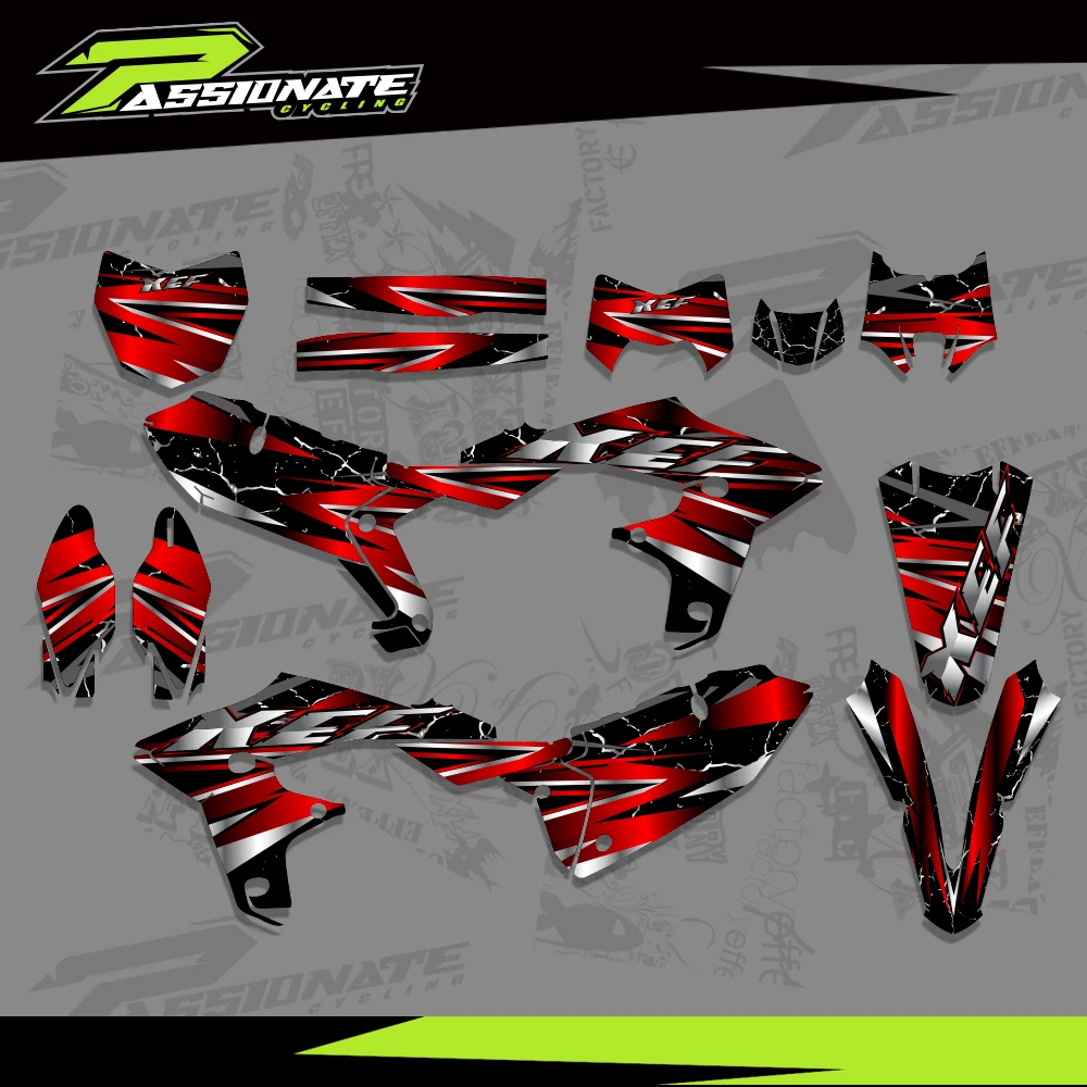 

For Fantic XEF 250 XEF 450 XEF250 XEF450 2021 2022 Full Graphics Decals Stickers Motorcycle Background