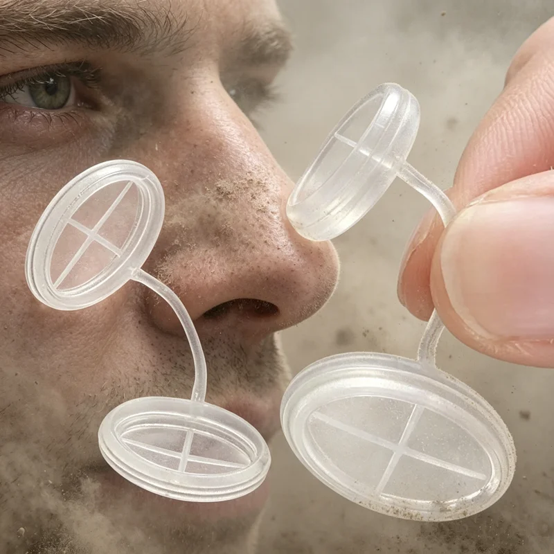 4 Pairs/1 Set Disposable Invisible Nasal Filter Plug Nasal Dilator Anti Dust Pollutant Haze Industrial Nasal Mask Filter