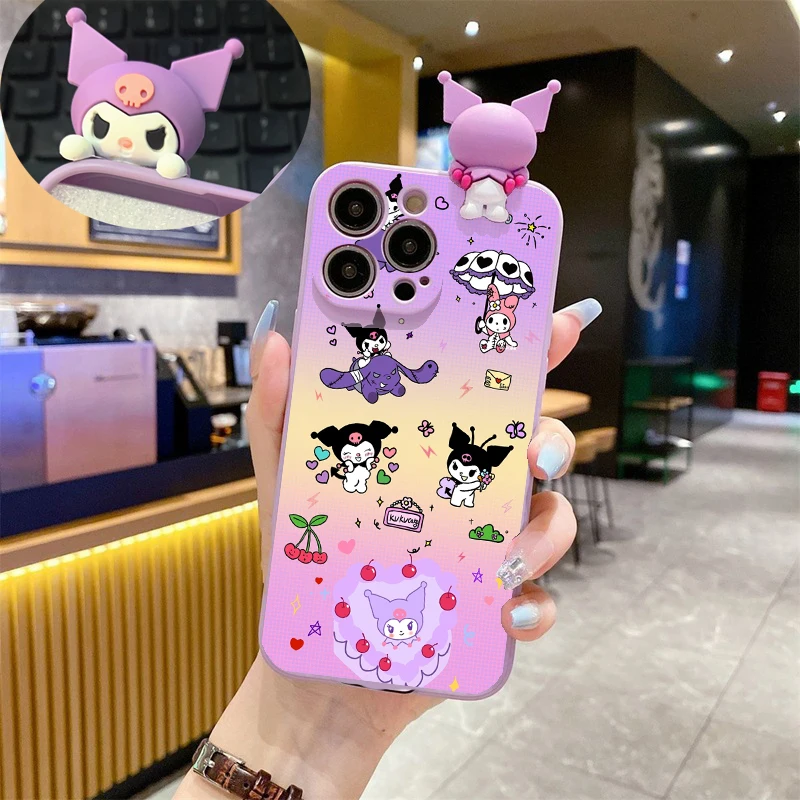 Cute Sanrio Kuromi Case For Honor X8A X7A X7 X8 X9 X6 X6S X9A 9X 50 70 80 20 X9B 10i 90 Magic 4 5 Lite TPu Silicone Soft Cover