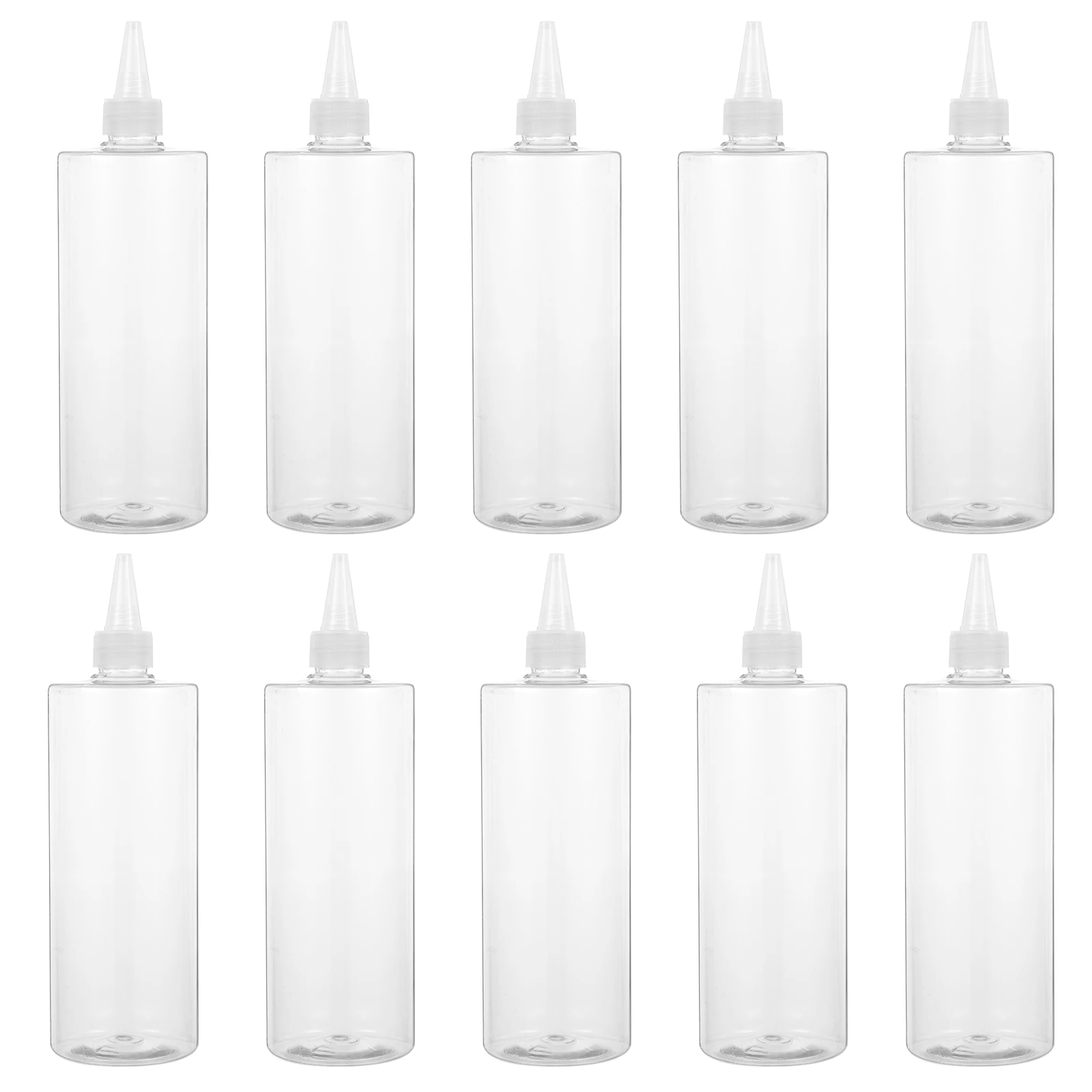 Garrafas com conta-gotas engarrafadas espremer recipiente de tinta transparente emulsão The Pet