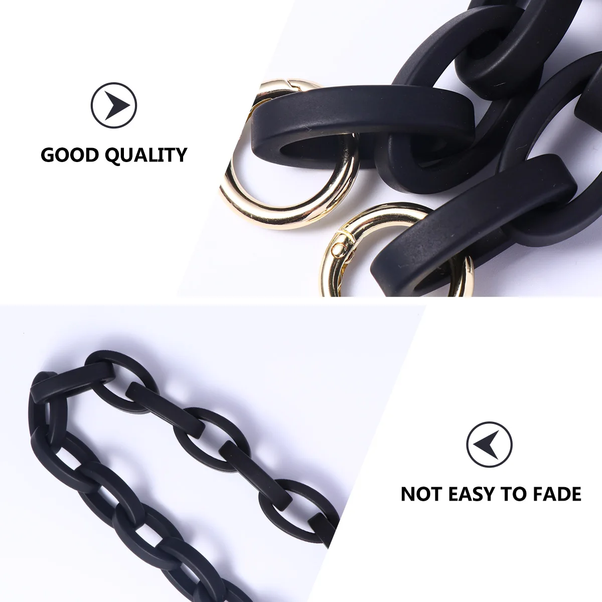 

1Pcs Matte Resin Bag Chain High-End Stylish Replacement Strap Decorative Short Bag Accessory Handle Purse for Women