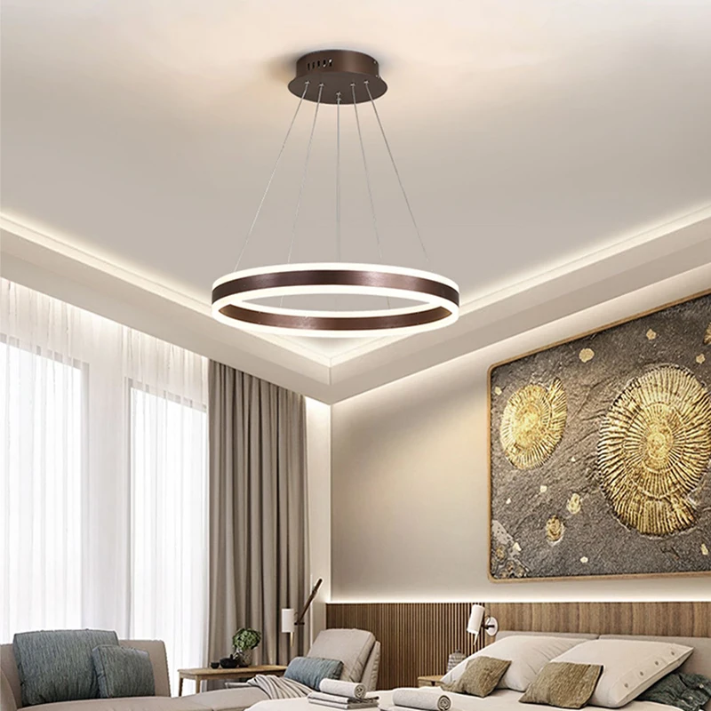 Imagem -05 - Modern Led Ceiling Chandelier Lustre Light Sala de Estar Sala de Jantar Quarto High End Villa Hotel Iluminação Decorativa