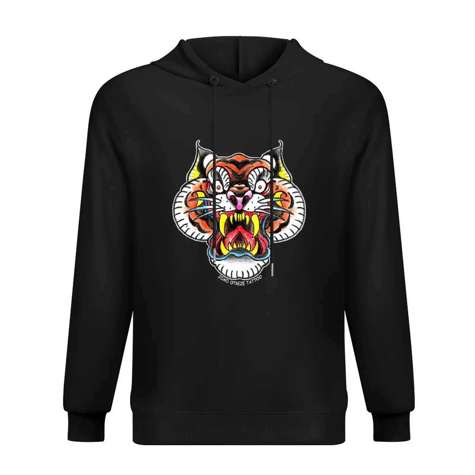 

tiger vintage tattoo oldschool Hoodie korean clothes aesthetic clothing graphic t shirts men mens clothing hoodies for men