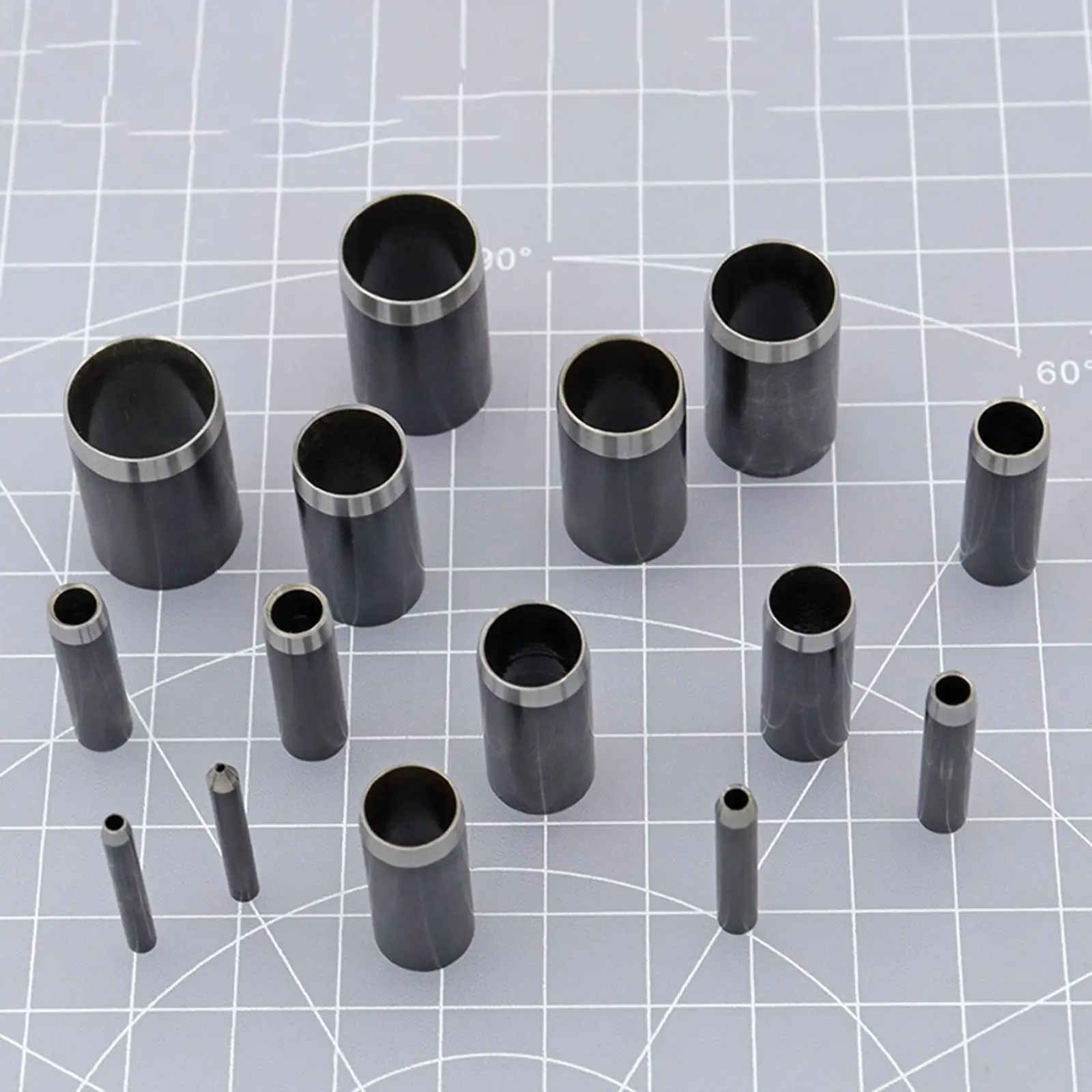 

15Pcs Leather Punch Cutter Set Easy to Use DIY Handmade Hollow Punch Cutter