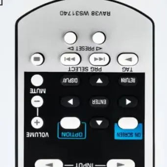 Premium RAV38 WS31740 Wireless Remote, Ideal Replacement Controller Compatible with Yamaha RX-V2065 HTR-6295 AV Receiver Audio
