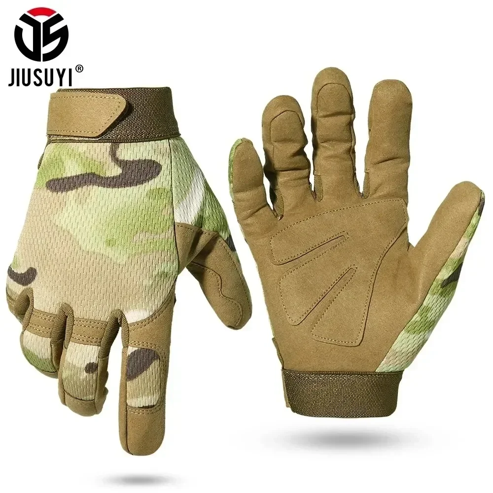 Taktische Handschuhe Anti-skid Outdoor Fahrrad Airsoft Schießen Paintball Jagd Wandern Sport Kampf Arbeit Ausrüstung Leichte Männer