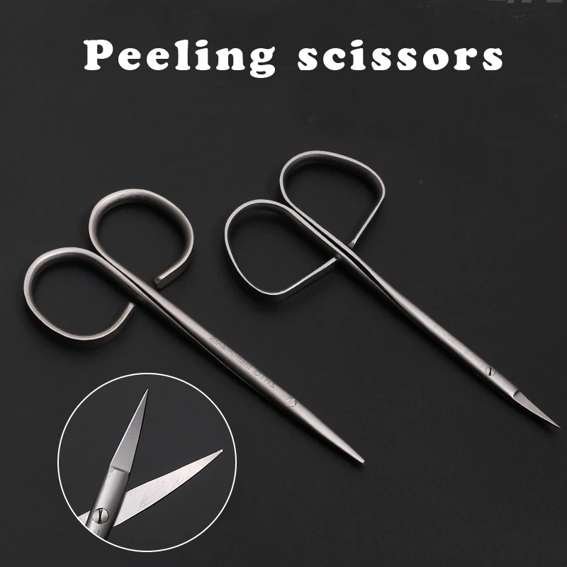 Zhonghe Tiangong twist handle scissors plastic surgery eye comprehensive scissors eye peeling blunt cut eyebrow open eye corner