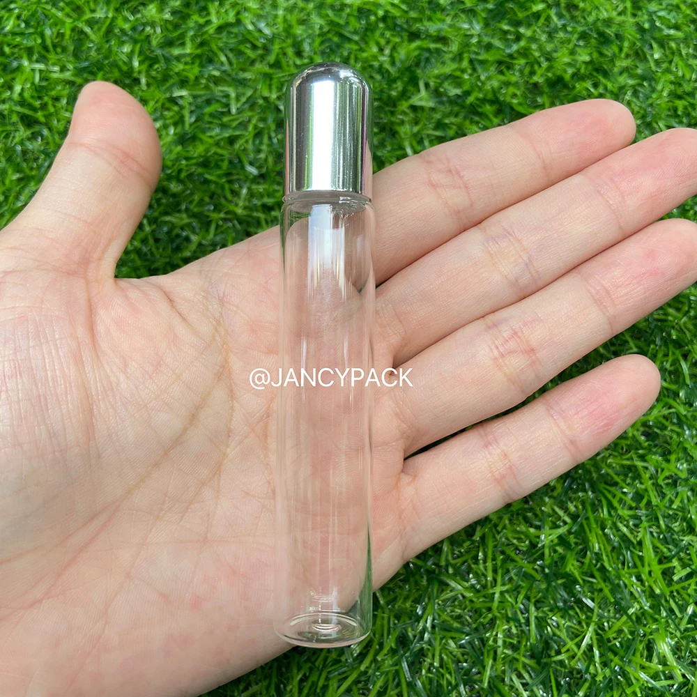 1PC 1/2/3/5/10ml ガラスローラーボトルサンプルテスト香水エッセンシャルオイルボトル瓶バイアル化粧品詰め替えボトル旅行用