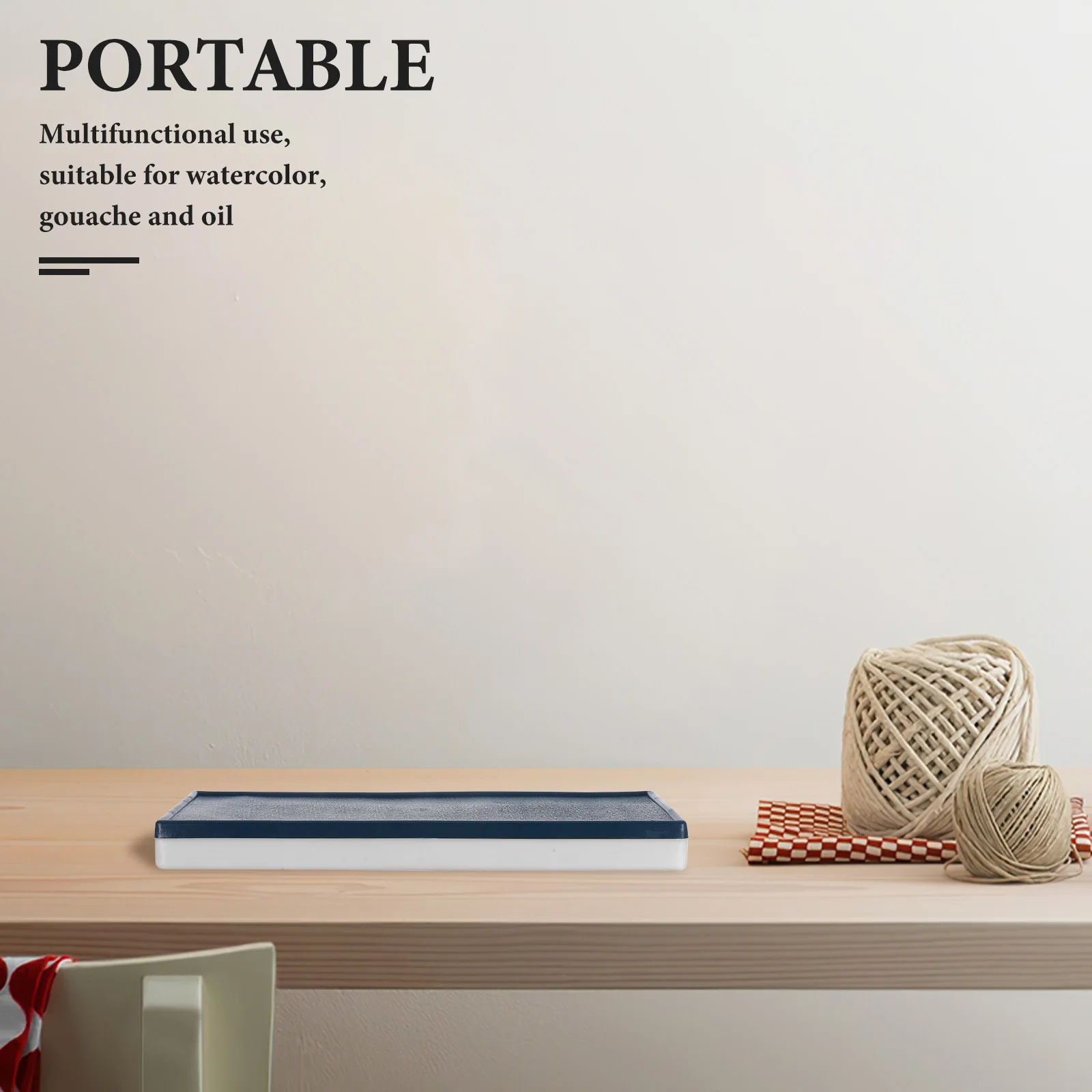 

Portable Paint Palette With Lid Airtight Silicone Cover For Watercolor Acrylic Gouache Oil Efficient Compartment Design