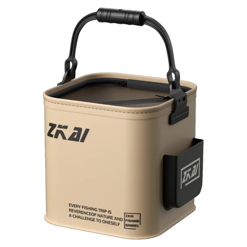 دلو السمك متعدد الوظائف القابل للطي لواقي الصيد Luya Ye محمول ومقاوم للاهتراء