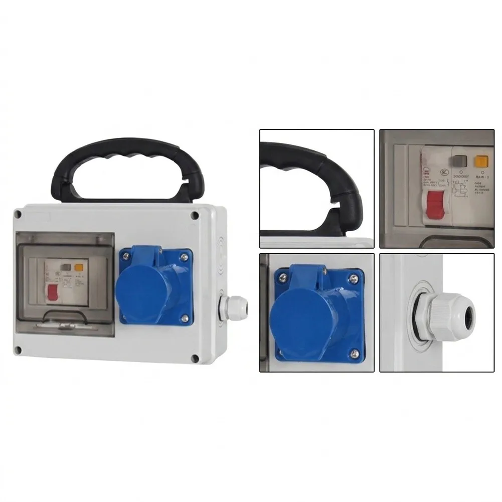 Mobile Industrial Power Distribution Unit for Field Work Featuring Robust Plastic Housing and Multi-Circuit Capability