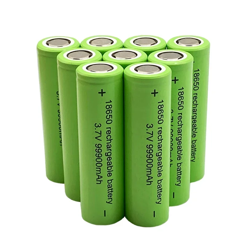 3.7V 18650 Lithium Battery High capacity 99900mah Rechargeable Batteries For Flashlight Toy electrical Portable Bateria Parts