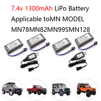 MN82 Remote Control Car Battery MN128 MN78 7.4V 1500mah Battery Charger LC79 for Watch Gesture Sensing Twisted RC stunt car SM3p