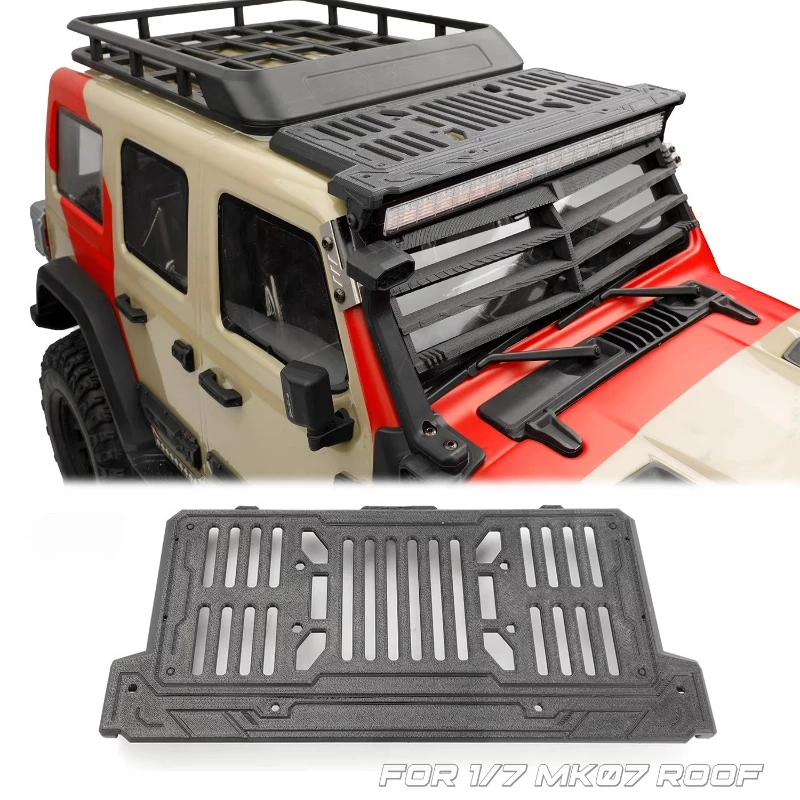 

RC Car Roof Spotlight Dome Light Guard Front Luggage Rack Cover Guard Guard for 1/7 RC Wrapler Croboll MK07 Parts
